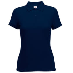 Fruit Of The Loom Womens Lady-Fit 65/35 Short Sleeve Polo Shirt - XS, Deep Navy