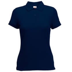 Fruit Of The Loom Womens Lady-Fit 65/35 Short Sleeve Polo Shirt - L, Deep Navy
