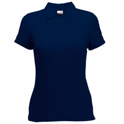 Fruit Of The Loom Womens Lady-Fit 65/35 Short Sleeve Polo Shirt - XL, Deep Navy