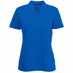 Fruit Of The Loom Womens Lady-Fit 65/35 Short Sleeve Polo Shirt - XS, Royal
