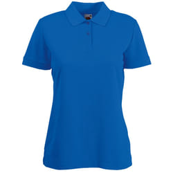 Fruit Of The Loom Womens Lady-Fit 65/35 Short Sleeve Polo Shirt - XS, Royal
