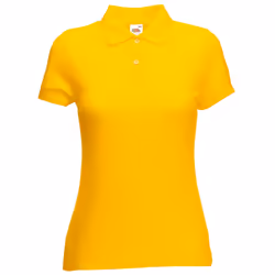 Fruit Of The Loom Womens Lady-Fit 65/35 Short Sleeve Polo Shirt - 2XL, Sunflower