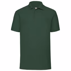 Fruit Of The Loom Mens 65/35 Pique Short Sleeve Polo Shirt - L, Bottle Green