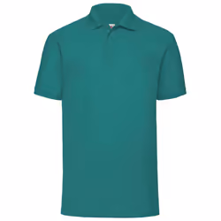 Fruit Of The Loom Mens 65/35 Pique Short Sleeve Polo Shirt - XL, Emerald