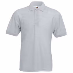 Fruit Of The Loom Mens 65/35 Pique Short Sleeve Polo Shirt - XL, Heather Grey