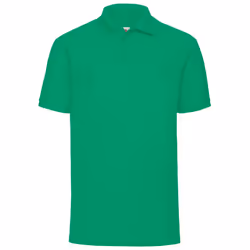 Fruit Of The Loom Mens 65/35 Pique Short Sleeve Polo Shirt - XL, Kelly Green