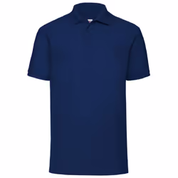 Fruit Of The Loom Mens 65/35 Pique Short Sleeve Polo Shirt - S, Navy