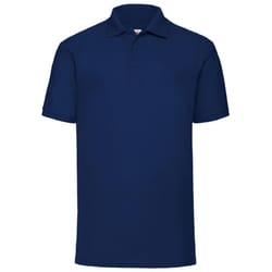 Fruit Of The Loom Mens 65/35 Pique Short Sleeve Polo Shirt - L, Navy
