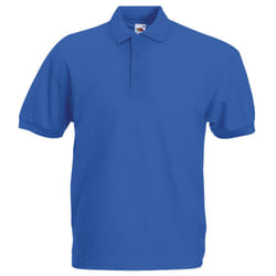 Fruit Of The Loom Mens 65/35 Pique Short Sleeve Polo Shirt - S, Royal