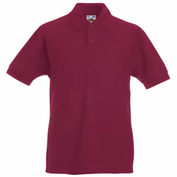 Fruit Of The Loom Childrens/Kids Unisex 65/35 Pique Polo Shirt - 3-4, Burgundy