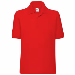 Fruit Of The Loom Childrens/Kids Unisex 65/35 Pique Polo Shirt - 12-13, Red