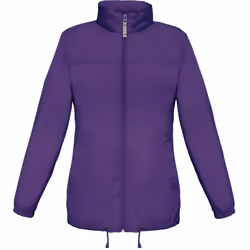 B&C Womens/Ladies Sirocco Lightweight Windproof, Showerproof & Water Repellent Jacket - 2XL, Purple