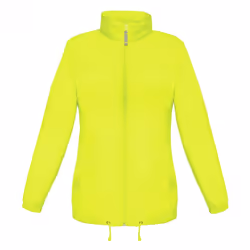 B&C Womens/Ladies Sirocco Lightweight Windproof, Showerproof & Water Repellent Jacket - XS, Ultra Yellow