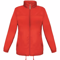 B&C Womens/Ladies Sirocco Lightweight Windproof, Showerproof & Water Repellent Jacket - XL, Red