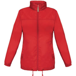 B&C Womens/Ladies Sirocco Lightweight Windproof, Showerproof & Water Repellent Jacket - XL, Red
