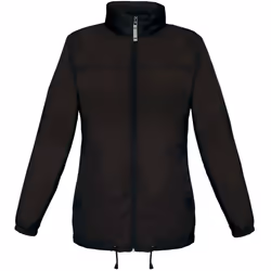 B&C Womens/Ladies Sirocco Lightweight Windproof, Showerproof & Water Repellent Jacket - XS, Black