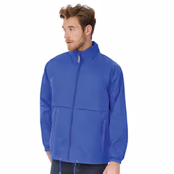 B&C Mens Air Lightweight Windproof, Showerproof & Water Repellent Jacket - S, Royal Blue