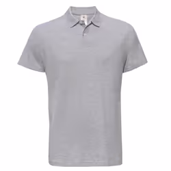 B&C ID.001 Unisex Adults Short Sleeve Polo Shirt - S, Heather Grey