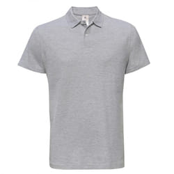 B&C ID.001 Unisex Adults Short Sleeve Polo Shirt - S, Heather Grey