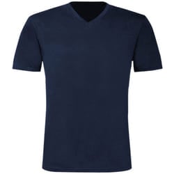 B&C Mens Exact V-Neck Short Sleeve T-Shirt - S, Navy Blue