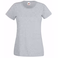 Fruit Of The Loom Ladies/Womens Lady-Fit Valueweight Short Sleeve T-Shirt - 2XL, Heather Grey