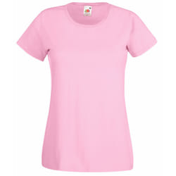 Fruit Of The Loom Ladies/Womens Lady-Fit Valueweight Short Sleeve T-Shirt - M, Light Pink