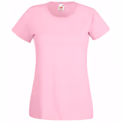 Fruit Of The Loom Ladies/Womens Lady-Fit Valueweight Short Sleeve T-Shirt - XL, Light Pink