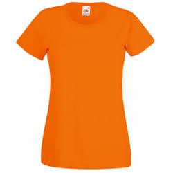 Fruit Of The Loom Ladies/Womens Lady-Fit Valueweight Short Sleeve T-Shirt - XL, Orange