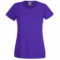 Fruit Of The Loom Ladies/Womens Lady-Fit Valueweight Short Sleeve T-Shirt - 2XL, Purple