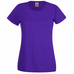 Fruit Of The Loom Ladies/Womens Lady-Fit Valueweight Short Sleeve T-Shirt - 2XL, Purple