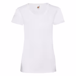 Fruit Of The Loom Ladies/Womens Lady-Fit Valueweight Short Sleeve T-Shirt - XS, White