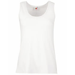 Fruit Of The Loom Ladies/Womens Lady-Fit Valueweight Vest - XS, White