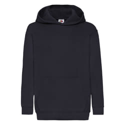 Fruit Of The Loom Childrens Unisex Hooded Sweatshirt / Hoodie - 12-13, Deep Navy