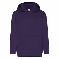 Fruit Of The Loom Childrens Unisex Hooded Sweatshirt / Hoodie - 12-13, Purple