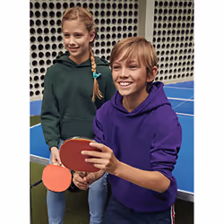 Fruit Of The Loom Childrens Unisex Hooded Sweatshirt / Hoodie - 12-13, Purple