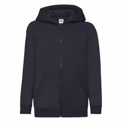 Fruit Of The Loom Childrens/Kids Unisex Hooded Sweatshirt Jacket - 12-13, Deep Navy