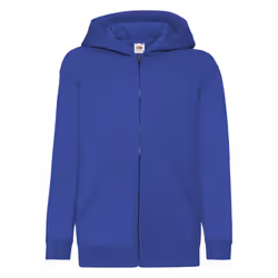 Fruit Of The Loom Childrens/Kids Unisex Hooded Sweatshirt Jacket - 12-13, Royal