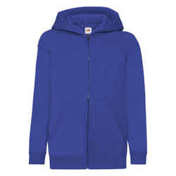Fruit Of The Loom Childrens/Kids Unisex Hooded Sweatshirt Jacket - 12-13, Royal