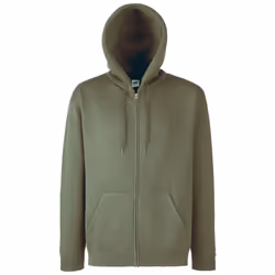 Fruit Of The Loom Mens Hooded Sweatshirt - 2XL, Classic Olive