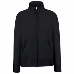 Fruit Of The Loom Ladies/Womens Lady-Fit Fleece Sweatshirt Jacket - XS, Black