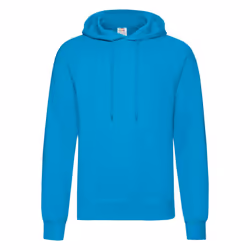 Fruit Of The Loom Mens Hooded Sweatshirt / Hoodie - M, Azure Blue