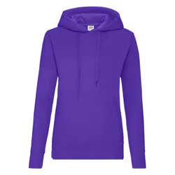 Fruit Of The Loom Mens Hooded Sweatshirt / Hoodie - 2XL, Purple