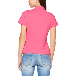 Fruit Of The Loom Ladies Lady-Fit Premium Short Sleeve Polo Shirt - L, Fuchsia