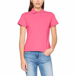 Fruit Of The Loom Ladies Lady-Fit Premium Short Sleeve Polo Shirt - 2XL, Fuchsia