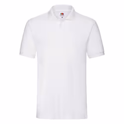 Fruit Of The Loom Ladies Lady-Fit Premium Short Sleeve Polo Shirt - XS, White