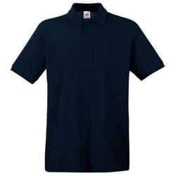 Fruit Of The Loom Premium Mens Short Sleeve Polo Shirt - XL, Deep Navy