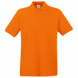 Fruit Of The Loom Premium Mens Short Sleeve Polo Shirt - S, Orange