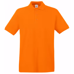 Fruit Of The Loom Premium Mens Short Sleeve Polo Shirt - 3XL, Orange