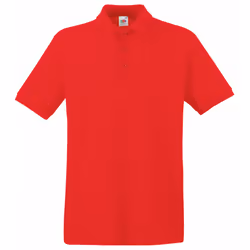 Fruit Of The Loom Premium Mens Short Sleeve Polo Shirt - M, Red