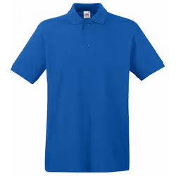 Fruit Of The Loom Premium Mens Short Sleeve Polo Shirt - XL, Royal